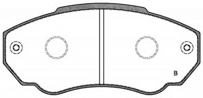 OPEN PARTS bpa096001 -  Комплект тормозных колодок, дисковый тормоз